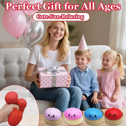 Cute Squishy Dumpling Ball Simulation Stress Relief Toy Soft Slow Rebound for School Office Desk Relaxation