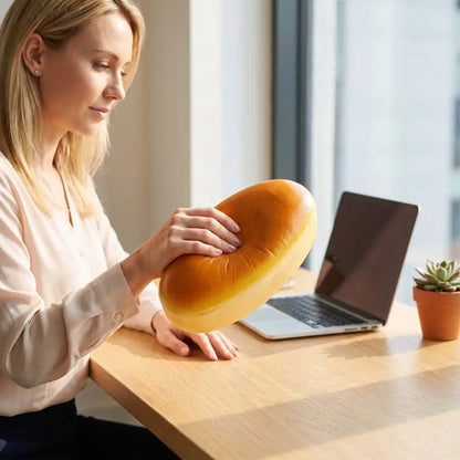 Simulated Simulated Cheese Cake Squeeze Toy Slow Rising Oversized Bread Squishy Toy Realistic Soft Elastic Sensory Fidget Bread