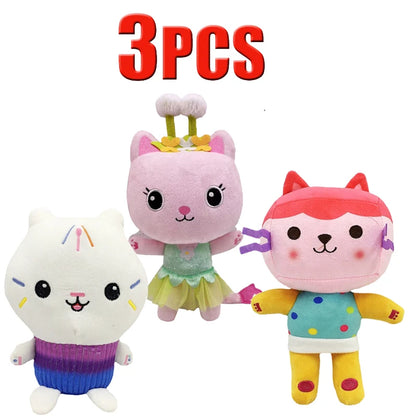 ##Hot in Gabby Dollhouse Plush Toy Mercat Cartoon Stuffed Animals Smiling Cat Car Cat Hug Gaby Girl Dolls Kids Birthday Gifts