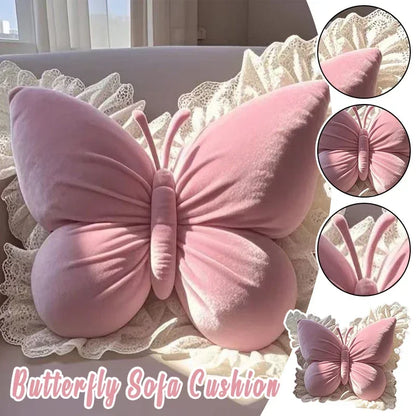 Butterfly Shape Office Pillow Cushion Throw Pillow Pink Decorative Living Room Bow Bedroom Car Sofa Cushion Home Decoration