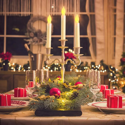 Flameless Candles 3-24 PCS Led Candles 6.9 Inch Battery Operated Candles Taper Candles for Party Classroom Church Birthday Decor