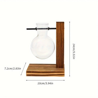 Hydroponic Glass Vase, Vintage Desktop Plant Terrarium Planter Bulb Water Planting Propagation Vase Planters Hydroponics Plants