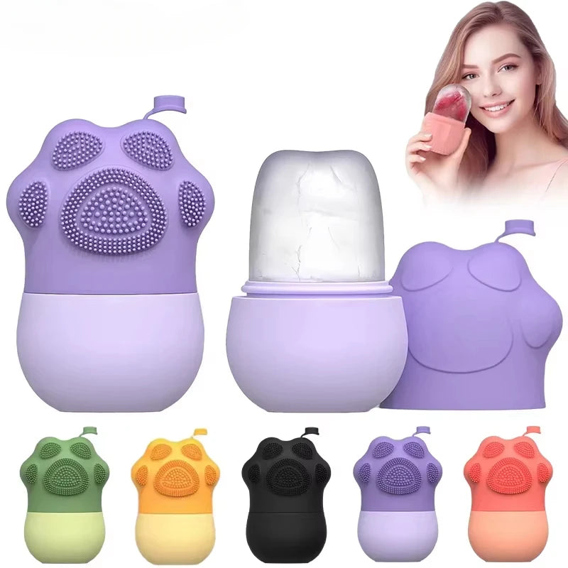 Silicone Ice Face Roller Beauty Lifting Ice Ball Face Massager Contouring Eye Roller Facial Treatment Reduce Acne Skin Care