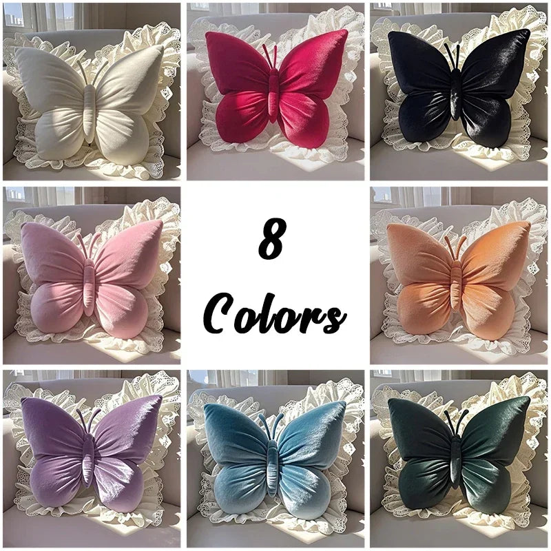 Butterfly Shape Office Pillow Cushion Throw Pillow Pink Decorative Living Room Bow Bedroom Car Sofa Cushion Home Decoration