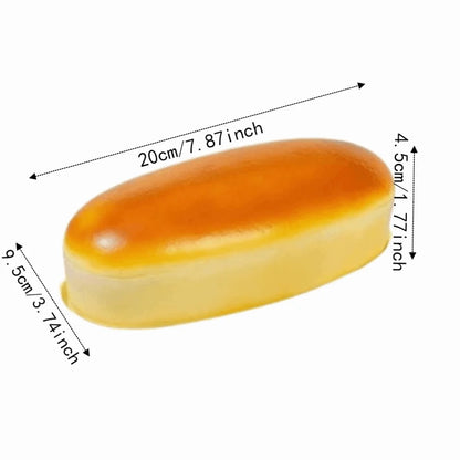 Simulated Simulated Cheese Cake Squeeze Toy Slow Rising Oversized Bread Squishy Toy Realistic Soft Elastic Sensory Fidget Bread