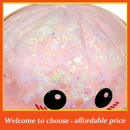 ^Oversized Rainbow Dumpling Squishies Soft Slow Rebound Sensory Squeeze Toy Relief Anxiety Fidget Stress Ball For ADHD Autism