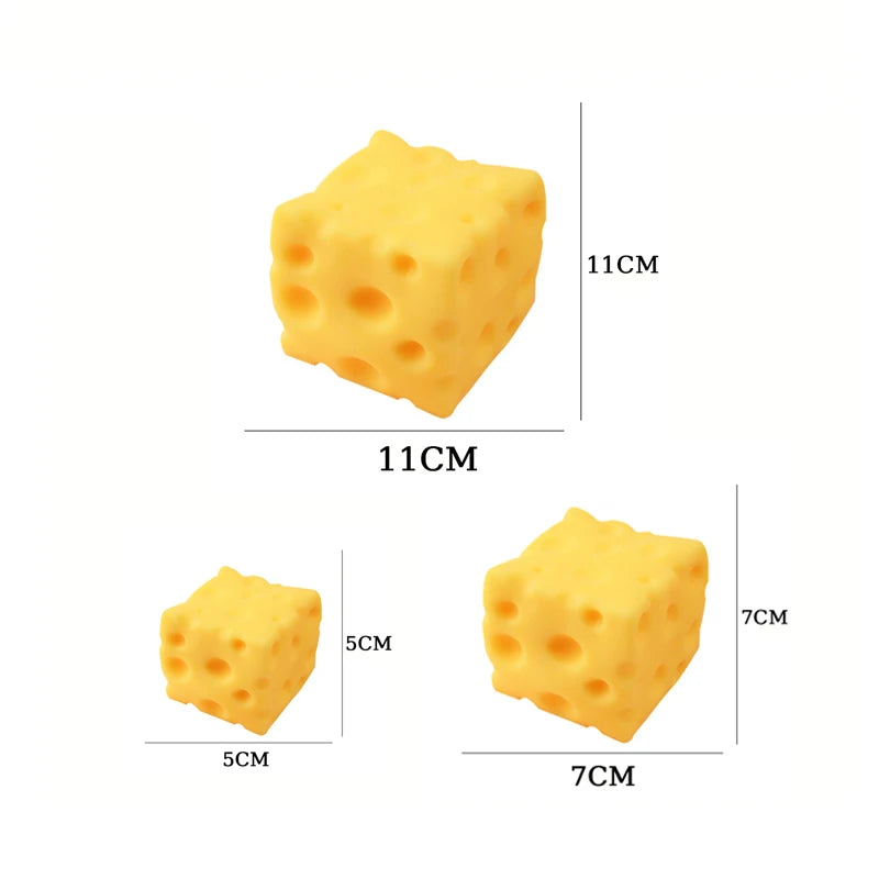 5/7/11CM Cheese Squeeze Toy Extra Large Size Cheese Giant Squishy Fidget Toys Slow Rebound Shapeable Venting Ball Adults Gifts