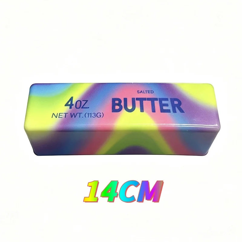 14/23CM Butter Stick Fidget Toys Squishy Elastic Cheese Stick Funny Decompression Stress Anxiety Relief Squeeze Prank Toy Relax