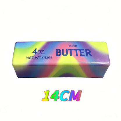 14/23CM Butter Stick Fidget Toys Squishy Elastic Cheese Stick Funny Decompression Stress Anxiety Relief Squeeze Prank Toy Relax