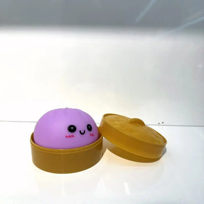 Creative Squishy Dumpling LED Night Light Pressable Stress Relief Toy Cute Decor Lamp for Birthday Party Baby Shower