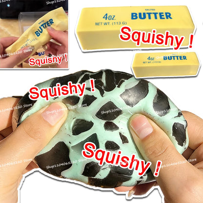 Chocolate Ball Butter Stick Squishy Figurines Realistic Dessert Stress Relief Decoration Home Office Ornaments Gifts Collections