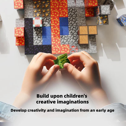 Magnetic Building Blocks Toy Building Blocks Full Set of Children's DIY Assembly Toy Building Blocks Table Building Games June 1