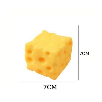 5/7/11CM Cheese Squeeze Toy Extra Large Size Cheese Giant Squishy Fidget Toys Slow Rebound Shapeable Venting Ball Adults Gifts