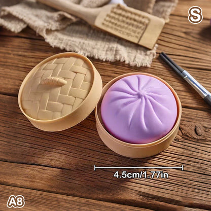 Giant Dumpling Soft Toys Anxiety Relief Fidget Simulation Food Steamed Stuffed Bun Squeeze Decompression Stress Toy