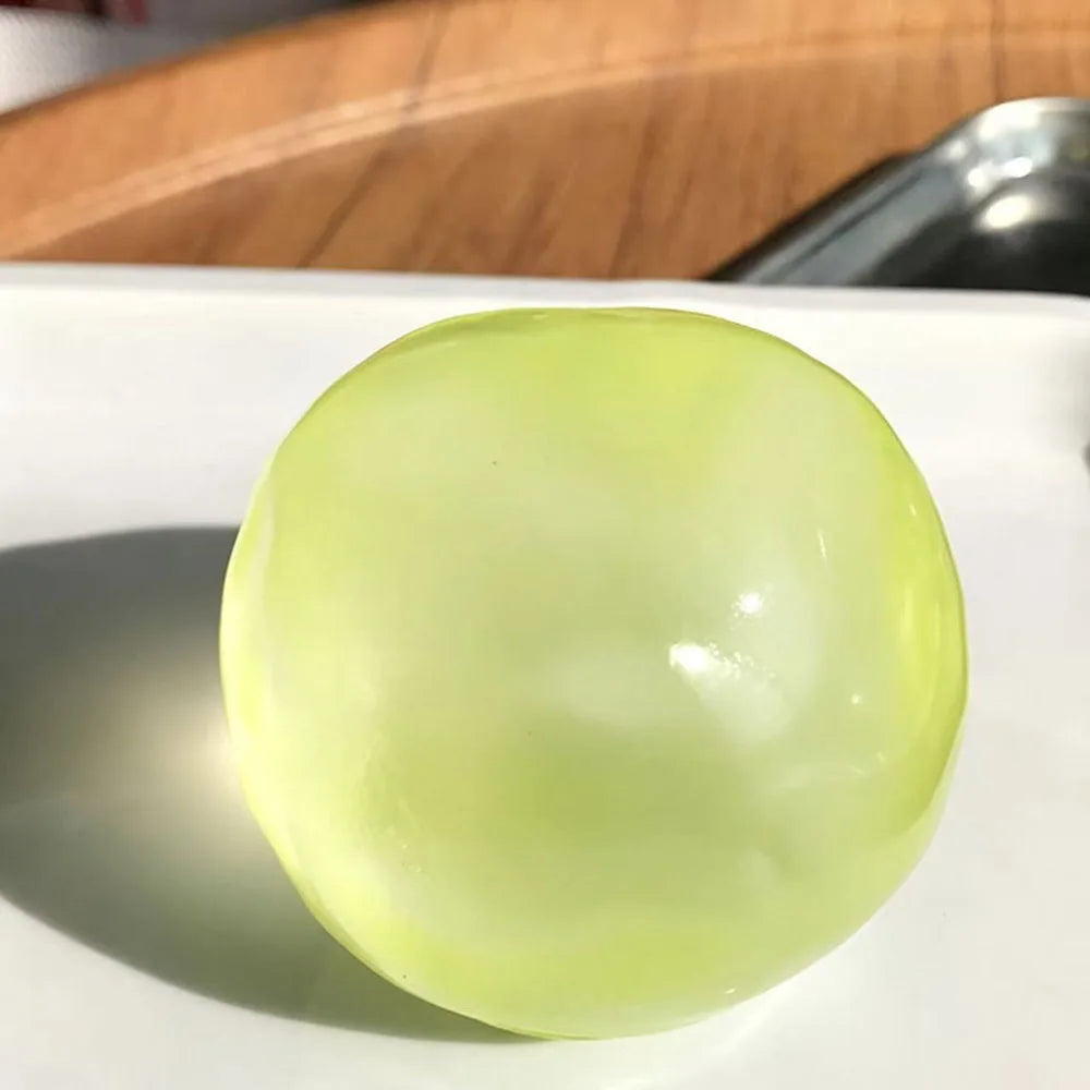 Dumpling Squishy Transparent Maltose Sphere Quick Rebound Stress Relief Squeeze Ball Elastic Pocket Sized Hand Grip Accessory