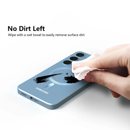 For Samsung Galaxy magnetic case S25 FE S25 S24 S23 S22 S21 S20 FE S25 Plus S25 Ultra Magnetic Liquid Silicone Shockproof Phone