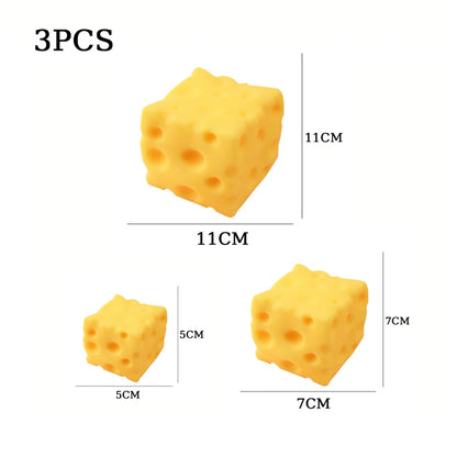 5/7/11CM Cheese Squeeze Toy Extra Large Size Cheese Giant Squishy Fidget Toys Slow Rebound Shapeable Venting Ball Adults Gifts