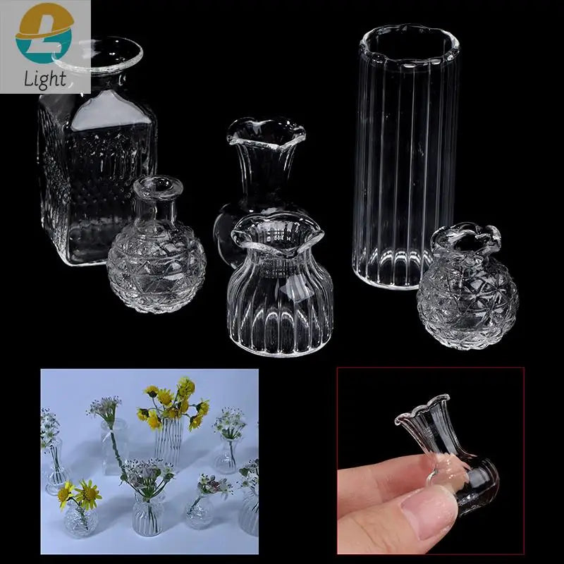Miniature Glass Vase — Dollhouse & Shelf Decor