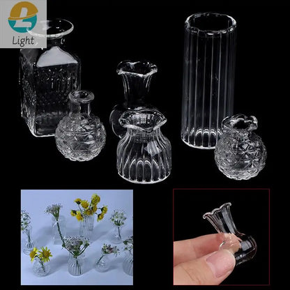 Miniature Glass Vase — Dollhouse & Shelf Decor