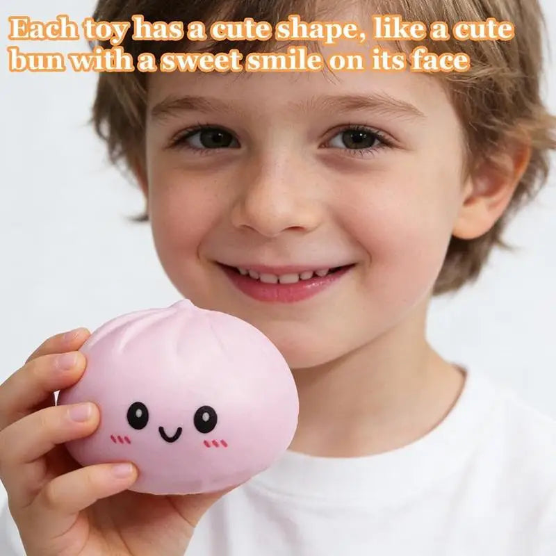 Cute Squishy Dumpling Ball Simulation Stress Relief Toy Soft Slow Rebound for School Office Desk Relaxation