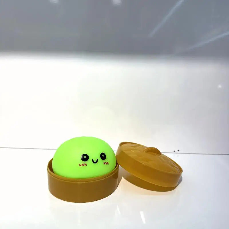 Creative Squishy Dumpling LED Night Light Pressable Stress Relief Toy Cute Decor Lamp for Birthday Party Baby Shower