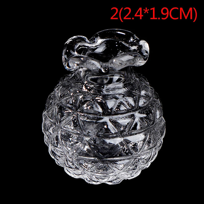 Miniature Glass Vase — Dollhouse & Shelf Decor