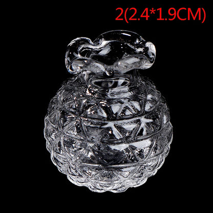 Miniature Glass Vase — Dollhouse & Shelf Decor