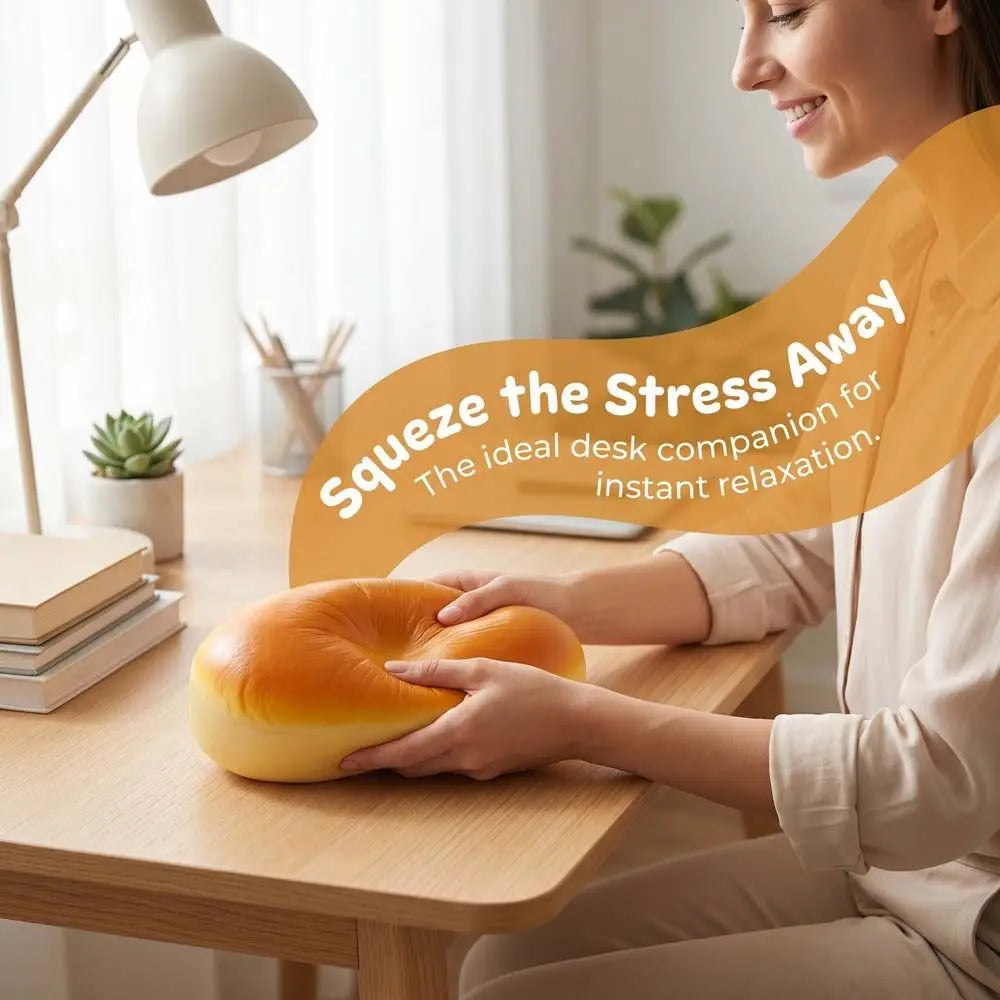 Simulated Simulated Cheese Cake Squeeze Toy Slow Rising Oversized Bread Squishy Toy Realistic Soft Elastic Sensory Fidget Bread