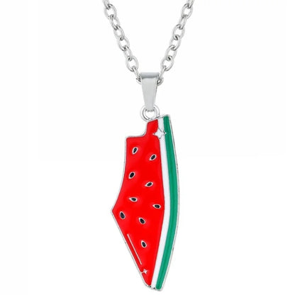 Simulation Watermelon Keychain Cute Summer Fruit Watermelon Pendant Keyring Car Backpack Key Holder Geometric Personalized Gift