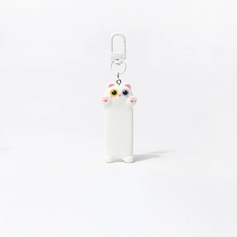 Cute Seeking A Hug Cat Keychains Kawaii Cartoon Animal Backpack Pendants Sweet Car Keychain for Children's Gift