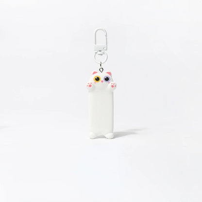 Cute Seeking A Hug Cat Keychains Kawaii Cartoon Animal Backpack Pendants Sweet Car Keychain for Children's Gift