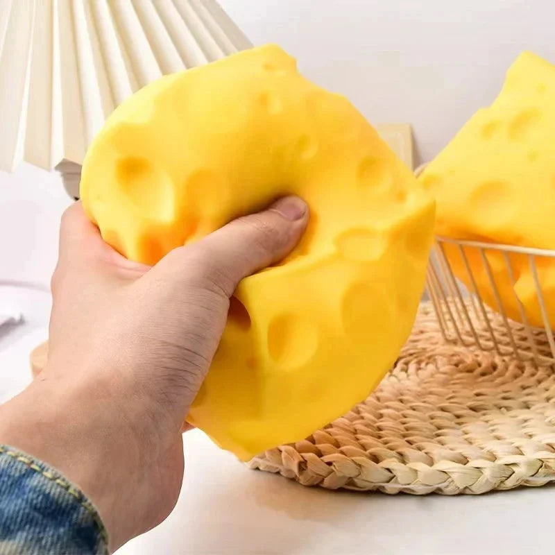 5/7/11CM Cheese Squeeze Toy Extra Large Size Cheese Giant Squishy Fidget Toys Slow Rebound Shapeable Venting Ball Adults Gifts