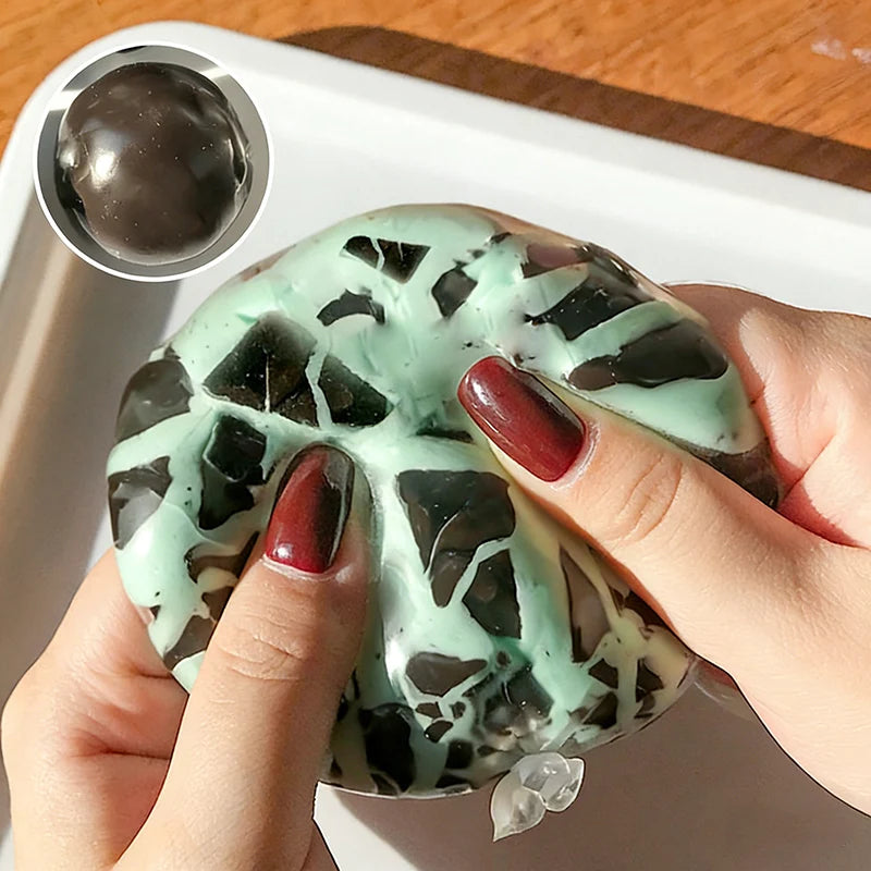 Chocolate Ball Butter Stick Squishy Figurines Realistic Dessert Stress Relief Decoration Home Office Ornaments Gifts Collections