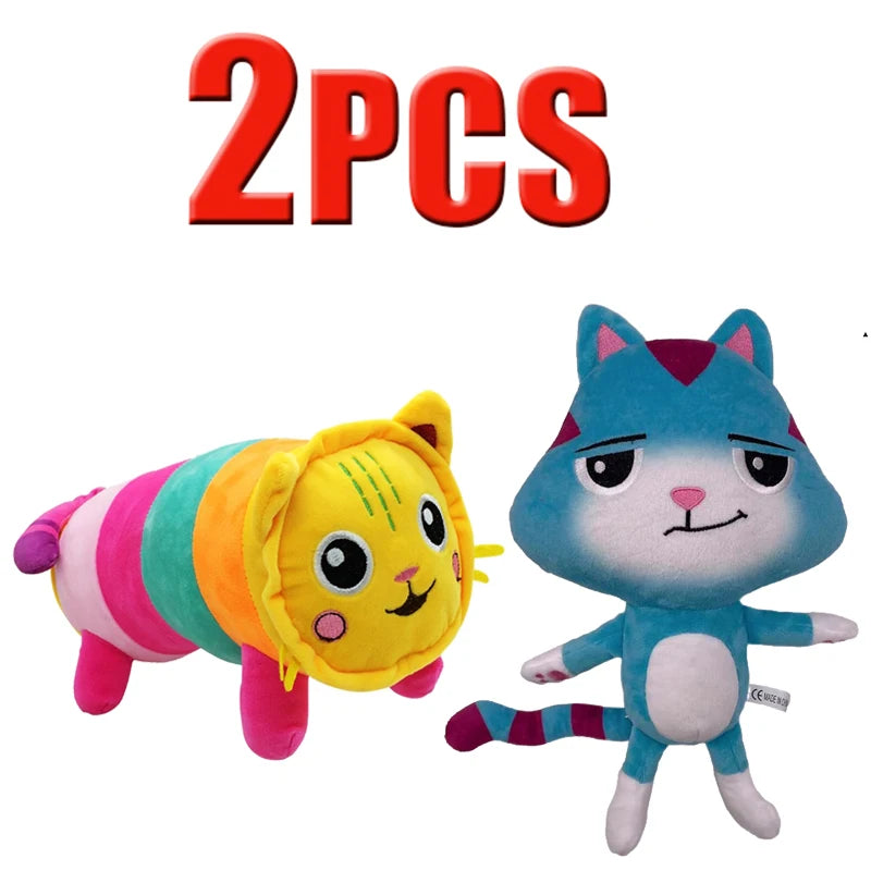 ##Hot in Gabby Dollhouse Plush Toy Mercat Cartoon Stuffed Animals Smiling Cat Car Cat Hug Gaby Girl Dolls Kids Birthday Gifts
