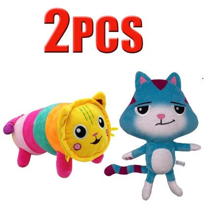 ##Hot in Gabby Dollhouse Plush Toy Mercat Cartoon Stuffed Animals Smiling Cat Car Cat Hug Gaby Girl Dolls Kids Birthday Gifts