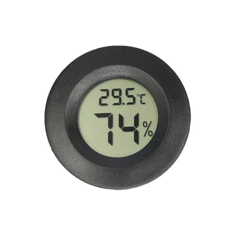 1/6PCS Mini Hygrometer Thermometer Fahrenheit or Celsius Meter Digital LCD Monitor Indoor Room Round Humidity Temperature Gauge