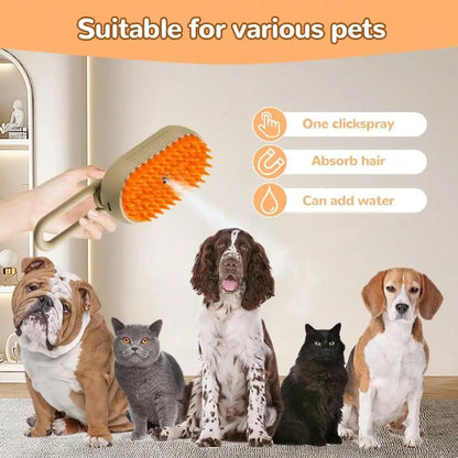 CoatEase — Misting Grooming Brush for Cats & Dogs