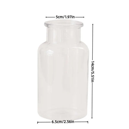 5/10PCS Small-Caliber Round Plastic Vases//High Vases for Table Centerpieces/Decorative Bottles for Spring And Summer Home Decor