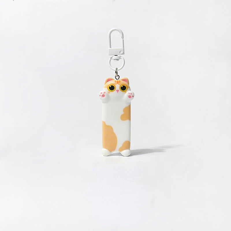 Cute Seeking A Hug Cat Keychains Kawaii Cartoon Animal Backpack Pendants Sweet Car Keychain for Children's Gift