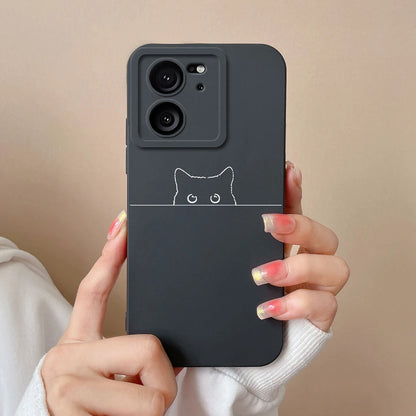 For Xiaomi 13T Pro Case Love Heart Soft Liquid Silicone Camera Protection Back Cover For Xiaomi13T 13TPro Anti Drop Phone Cases