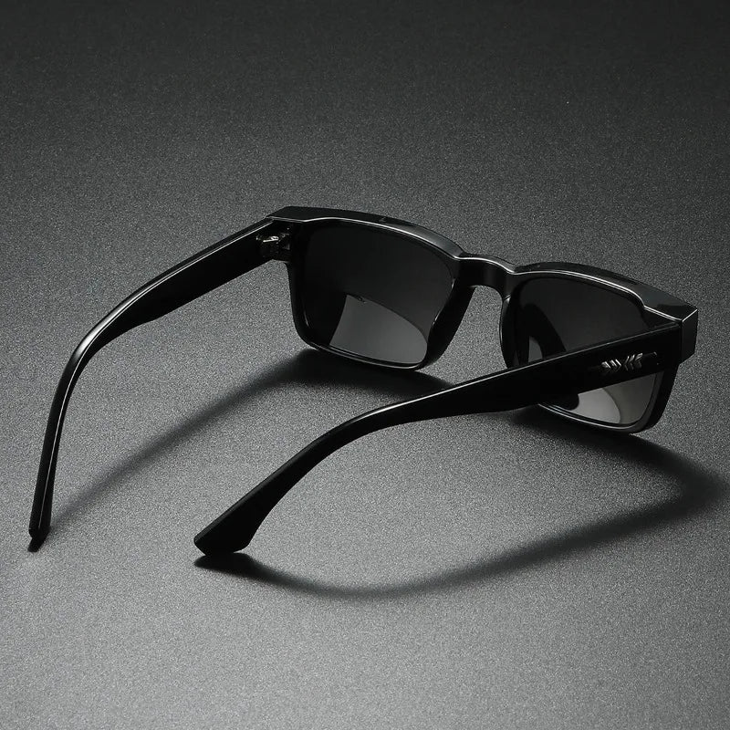 Quality Men Square Polarized Sunglasses Men Metal Core Sun Glasses Travel Hiking Beach Fishing Eyewear UV400 Gafas De Sol