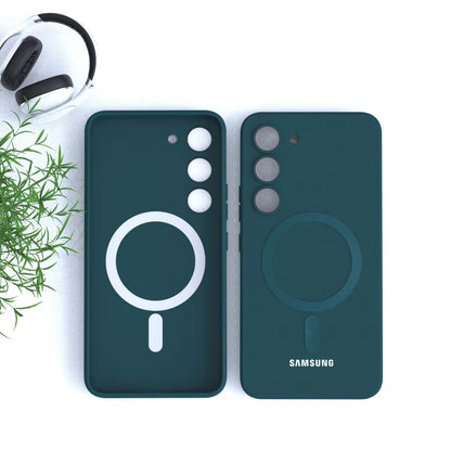 For Samsung Galaxy magnetic case S25 FE S25 S24 S23 S22 S21 S20 FE S25 Plus S25 Ultra Magnetic Liquid Silicone Shockproof Phone