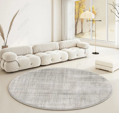 Modern Abstraction Carpets for Living Room Nordic Bedroom Decor Round Carpet Large Area Chair Floor Mat Home Study Non-slip Rug