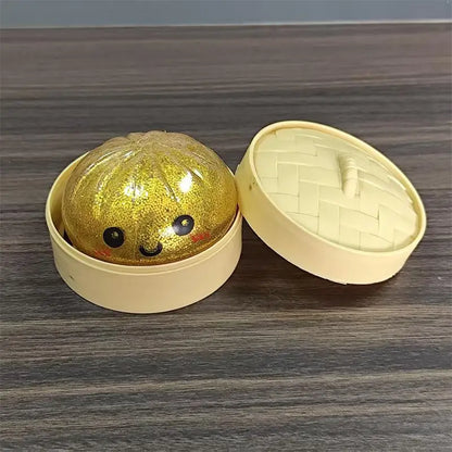 Cute Squishy Dumpling Ball Simulation Stress Relief Toy Soft Slow Rebound for School Office Desk Relaxation
