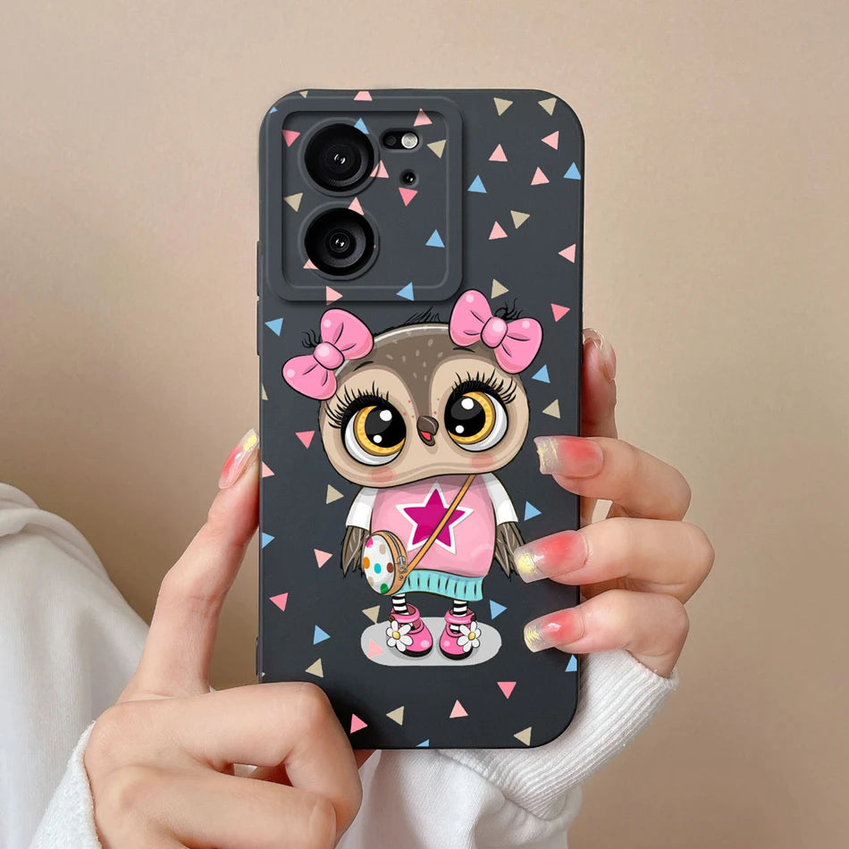 For Xiaomi 13T Pro Case Love Heart Soft Liquid Silicone Camera Protection Back Cover For Xiaomi13T 13TPro Anti Drop Phone Cases