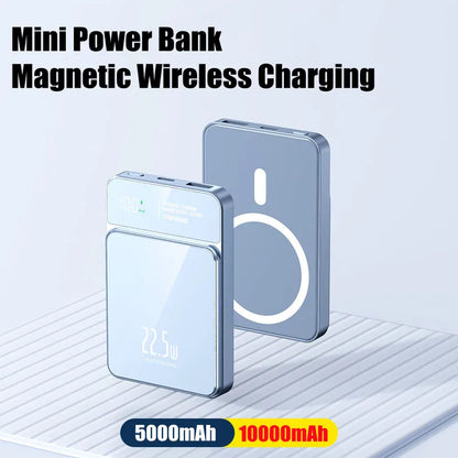 10000mAh Magnetic Power Bank 20W Wireless Powerbank Slim Portable Battery Charger for MagSafe iPhone 17 16 15 Samsung 24 23