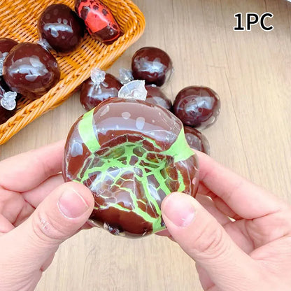 Chocolate Ball Butter Stick Squishy Figurines Realistic Dessert Stress Relief Decoration Home Office Ornaments Gifts Collections