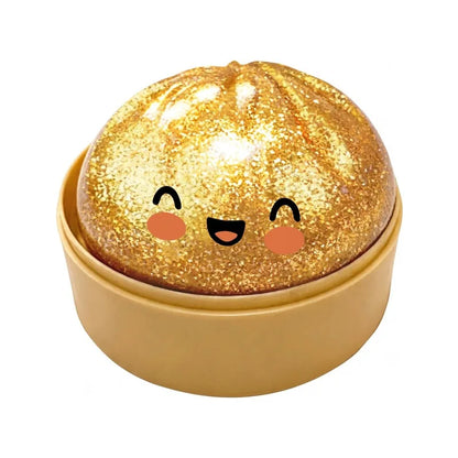 New Glitter Dumpling Colorful Simulation Steamed Bun Decompression Toy for Anxiety Squishes Stress Balls 2026 Viral Fidget Toy