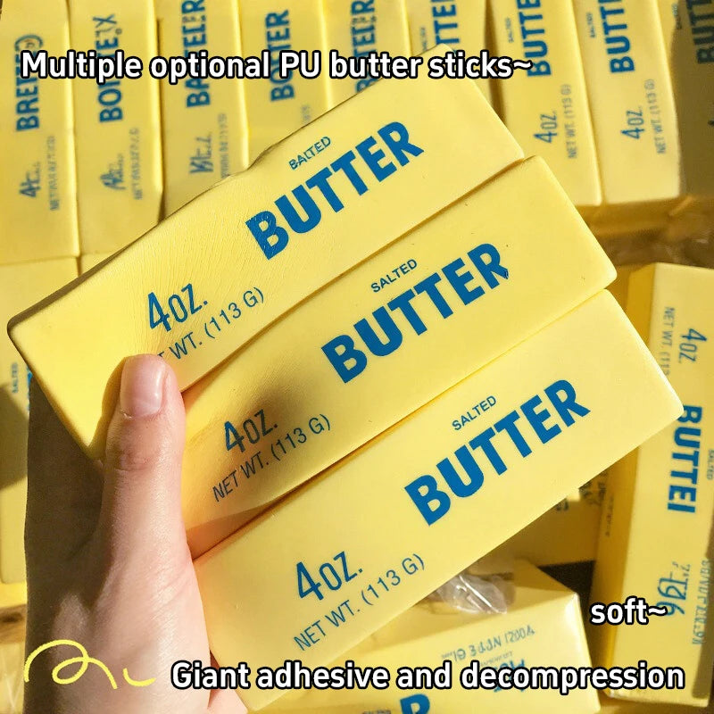 Chocolate Ball Butter Stick Squishy Figurines Realistic Dessert Stress Relief Decoration Home Office Ornaments Gifts Collections